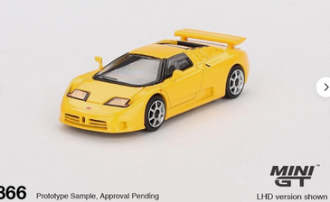 Mini GT 1:64 Bugatti EB110 Super Sport Giallo Bugatti Yellow #866