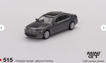 Mini GT 1:64 BMW 750Li xDrive Bernina Grey Amber Effect #515