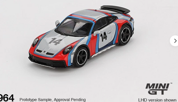 Mini GT 1:64 Porsche 911 Dakar Ice Grey Metallic 
