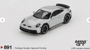 Mini GT 1:64 Porsche 911 Dakar Ice Gray Metallic #891