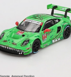 Mini GT 1:64 Porsche 911 GT3 R #77 AO Racing 2024 IMSA Daytona 24 Hrs #889