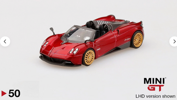 Mini GT 1:64 Pagani Huayra Roadster Rosso Monza #50