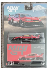 MINI GT Nissan LB-ER34 Super Silhouette SKYLINE Red/Black #843