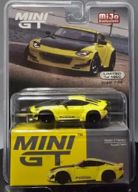 Nissan Z Pandem Mini GT Ikazuchi Yellow #752