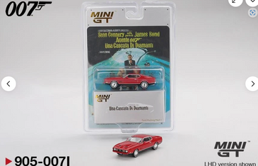 James Bond 007 Diamonds Are Forever Mustang LHD Italian 1:64 Mini GT 905