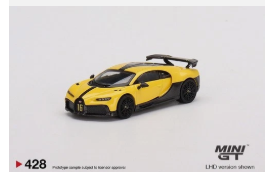 MINI GT 1/64 No.428 Bugatti Chiron Pur Sport Yellow LHD MGT00428