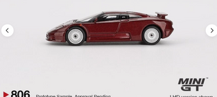 Mini GT 1:64 Bugatti EB110 GT Dark Red Metallic #806
