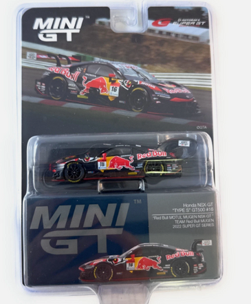 Mini GT 1:64 Honda NSX-GT Type S GT500 #16 “Red Bull MOTUL MUGEN NSX-GT” 848