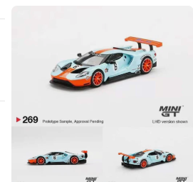 Mini GT #269 Ford GT GTLM Gulf Racing Limited Edition MGT00269