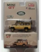 Mini GT #108 Land Rover Defender 110 1989 Camel Trophy Winner Mijo Exclusive