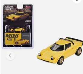 Mini GT MGT00771 1/64 Lancia Stratos HF Stradale Giallo Fly Yellow