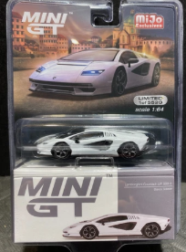 MINI GT MIJO EXCLUSIVES LAMBORGHINI COUNTACH LPI 800-4 BIANCO SIDERALE WHITE