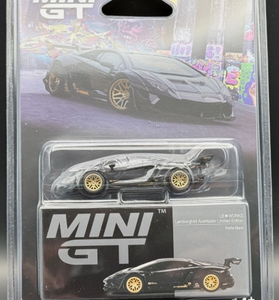 Mini GT LB-WORKS Lamborghini Aventador Matte Black #1087