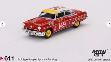 Mini GT 1:64 1954 Lincoln Capri #149 Carrera Panamericana Class Winner #611