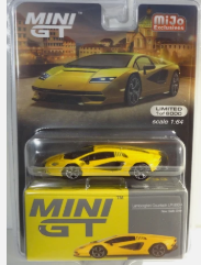 MINI GT #733 - YELLOW - LAMBORGHINI COUNTACH LPI 800-4 - MIJO USA EXCL