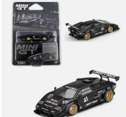 MINI GT #1081 - BLACK - LAMBORGHINI COUNTACH LB-WORKS LIBERTY WALK