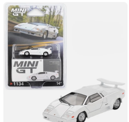 MINI GT #1134 - WHITE - LAMBORGHINI COUNTACH 25TH ANNIVERSARY