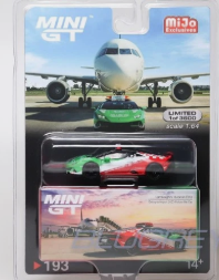 Mini GT #193 Lamborghini Huracan EVO Bologna Airport 2020 Follow-Me