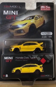 MINI GT #8 Honda Civic Type R FK8 Phoenix Yellow
