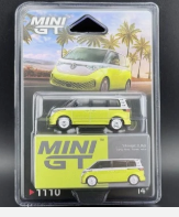 Mini GT Volkswagen ID. Buzz – Candy White Pomelo Yellow #1110