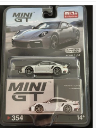 Mini Gt 1/64 Porsche 911 Turbo S GT Silver Metallic #354