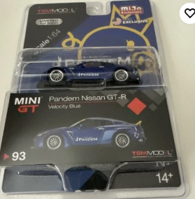 Mini GT 1:64 #93 - Pandem Nissan GT-R R35 (Velocity Blue)
