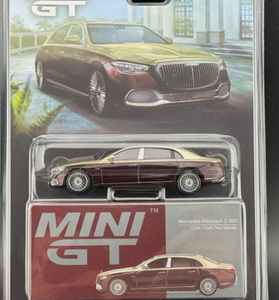 Mini GT Mercedes-Maybach S680 Gold Dark Red Metallic #962
