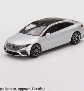 Mini GT 1:64 Mercedes-Benz EQS 580 4MATIC Silver Metallic #508