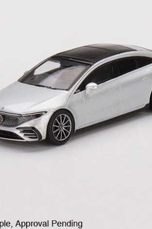 Mini GT 1:64 Mercedes-Benz EQS 580 4MATIC Silver Metallic #508