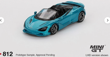 Mini GT 1:64 McLaren 750S Spider Belize Blue