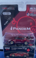 Mini GT MiJo Exclusives USA Exclusive #92 Pandem Nissan GT-R in Lava Red