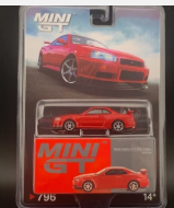 Mini GT Nissan GT-R (R34) V-Spec Active Red #796