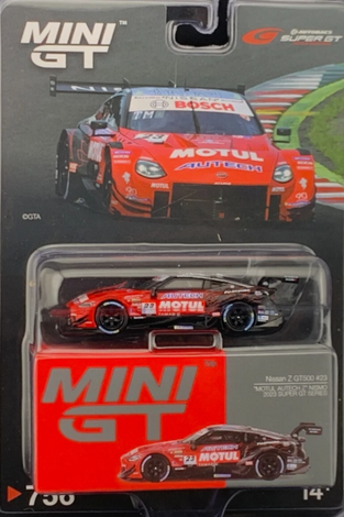 Mini GT Nissan Z GT500 #23 Motul Autech Z Nismo 2023 Super GT Series #756