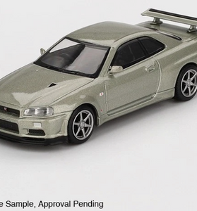 Mini GT 1:64 Nissan GT-R (R34) V-Spec II Nür Millenium Jade #1003