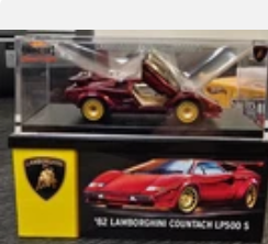 Hot Wheels RLC Exclusive 1982 Lamborghini Countach LP500 S (RED)