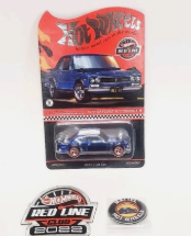 HOT WHEELS RLC BLUE 1972 SKYLINE H/T 2000GT-R w/PATCH & PIN
