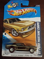 HOT WHEELS SUPER TREASURE HUNT '67 FORD MUSTANG COUPE