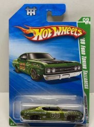 HOT WHEELS SUPER TREASURE HUNT GREEN '69 FORD TORINO TALLADEGA