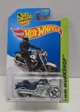 HOT WHEELS SUPER TREASURE HUNT AQUA HARLEY DAVIDSON FAT BOY