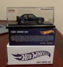 HOT WHEELS RLC BLUE 1991 BMW M3