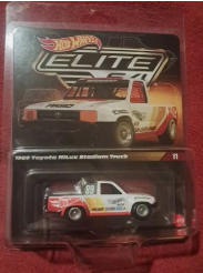 HOT WHEELS ELITE 64 WHITE 1989 TOYOTA HILUX STADIUM TRUCK
