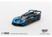 Mini GT 1:64 Bugatti Bolide Presentation – Black Blue #1063