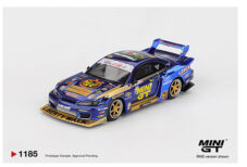 Mini GT 1:64 Nissan LB-Super Silhouette S15 SILVIA #555 Team MINI GT Liberty Walk 2025 Formula Drift Halloween Special – Chrome Blue #1185