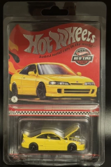 HOT WHEELS RLC YELLOW 1995 HONDA INTEGRA TYPE R