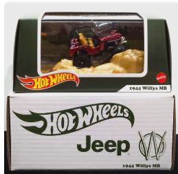 HOT WHEELS RLC RED 1944 WIILYS JEEP MB