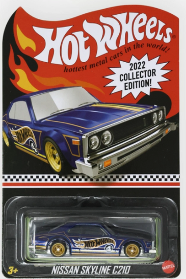 Hot Wheels Blue Nissan Skyline C210 - 2022 Collector Edition