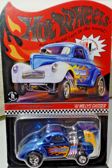 HOT WHEELS RLC BLUE '41 WILLYS GASSER