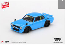 Mini GT 1:64 Nissan LB★Works HAKOSUKA – Baby Blue