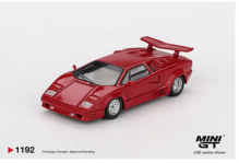Mini GT 1:64 Lamborghini Countach 25th Anniversary – Red #1192