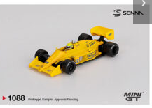 Mini GT 1:64 Lotus 99T #12 Ayrton Senna 1987 Monaco Grand Prix Winner #1088